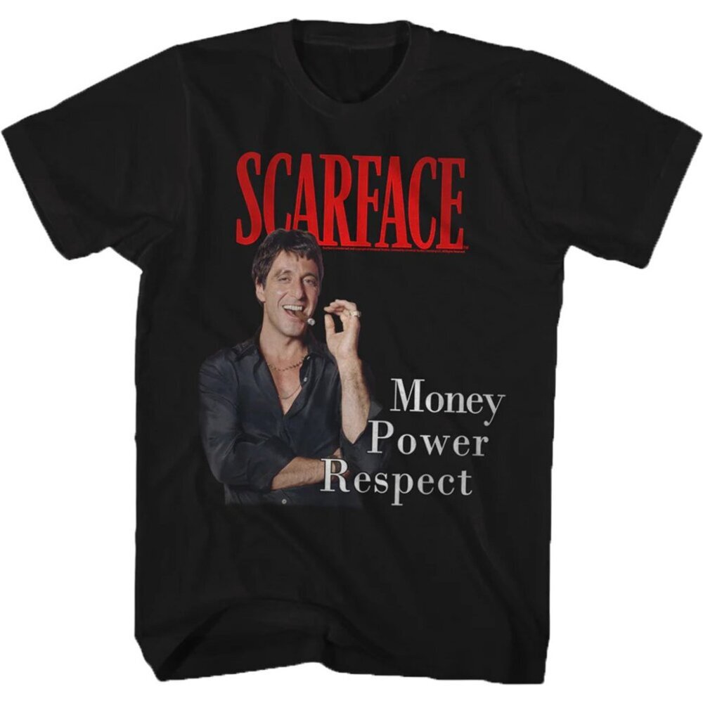 Money Power Respect Scarface Retro Rap Fan Tribute Unisex Graphic T-Shirt 73